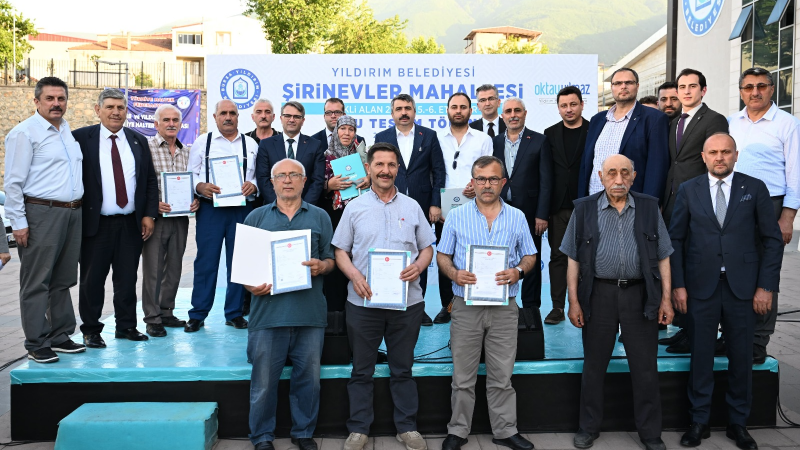 Yıldırım'da 1530 hak sahibi daha tapusuna kavuştu
