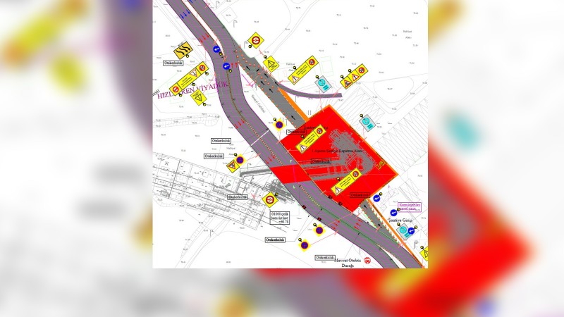 Bursaray hattındaki çalışmalar nedeniyle trafik düzenlemesi