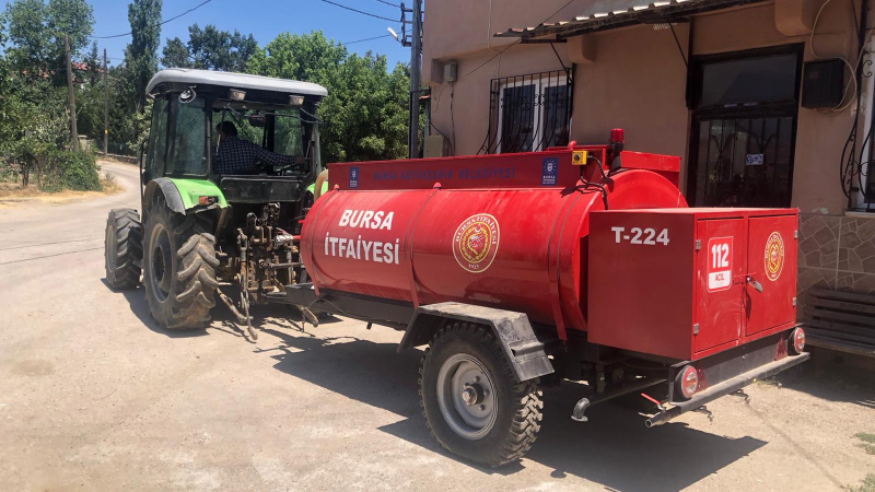 Büyükşehir tankerleri ile orman yangınlarına anında müdahale