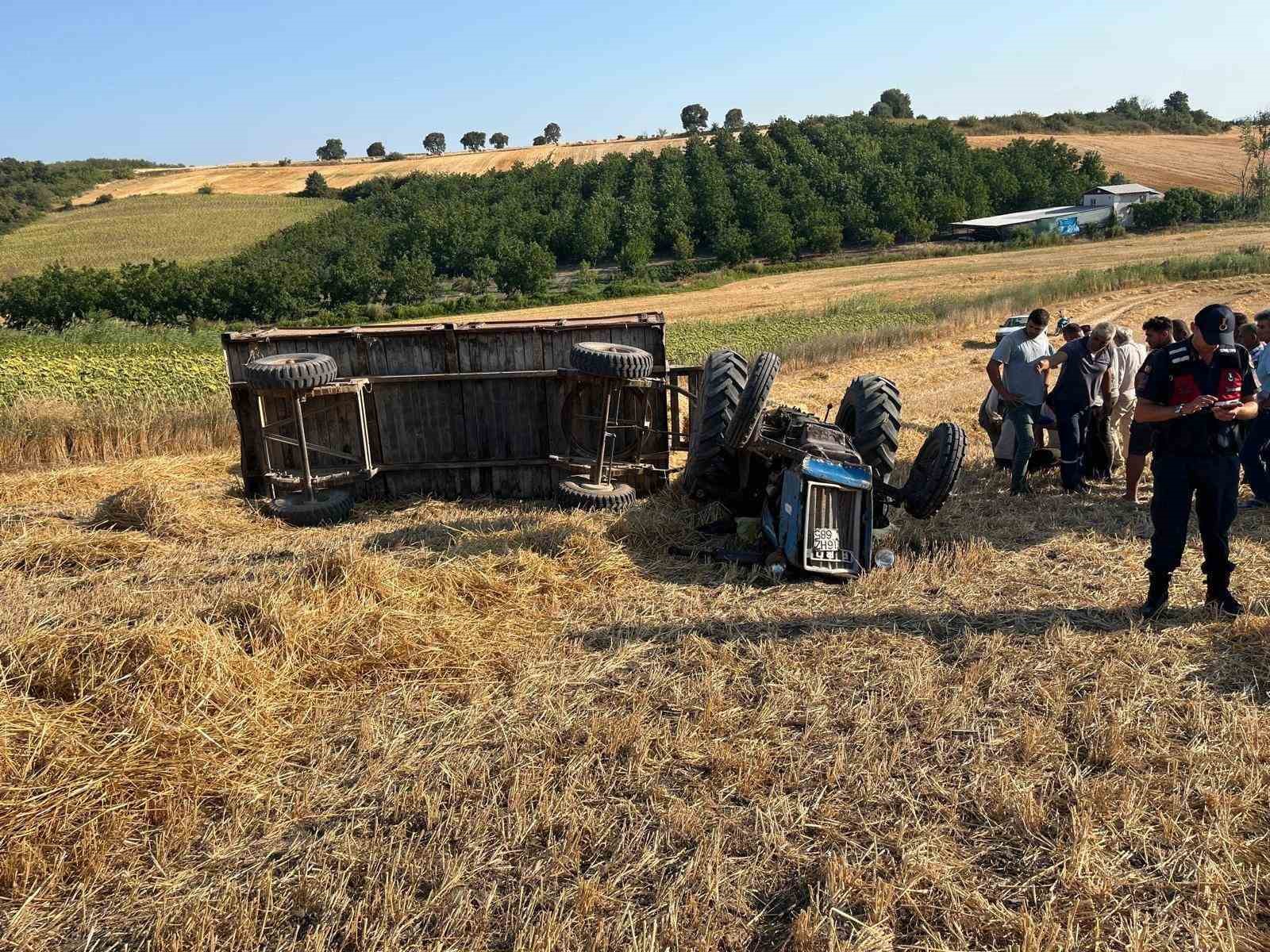 Bursa'da devrilen traktörün altında kalan kişi hayatını kaybetti