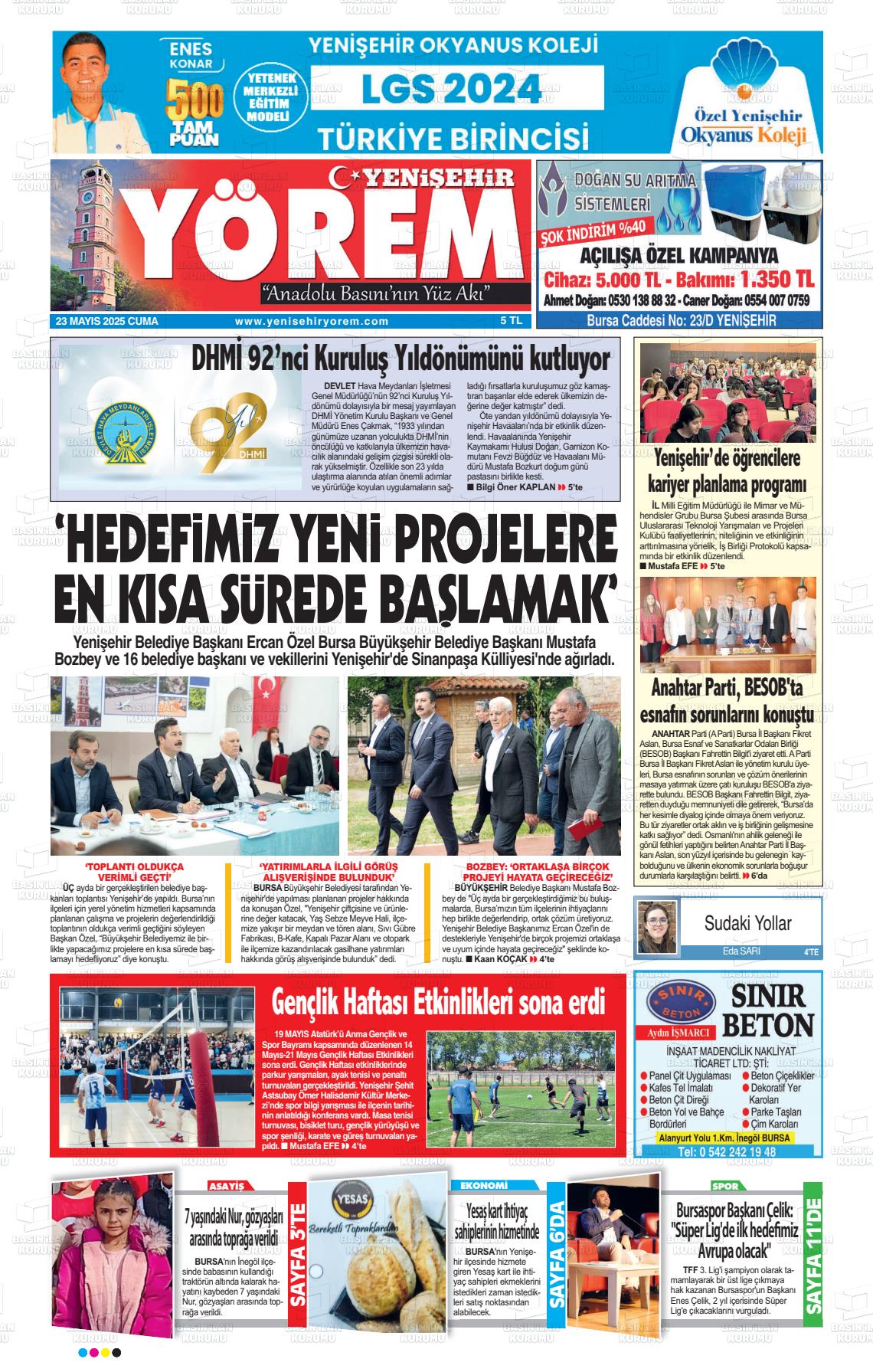YENİŞEHİR Y&#214;REM